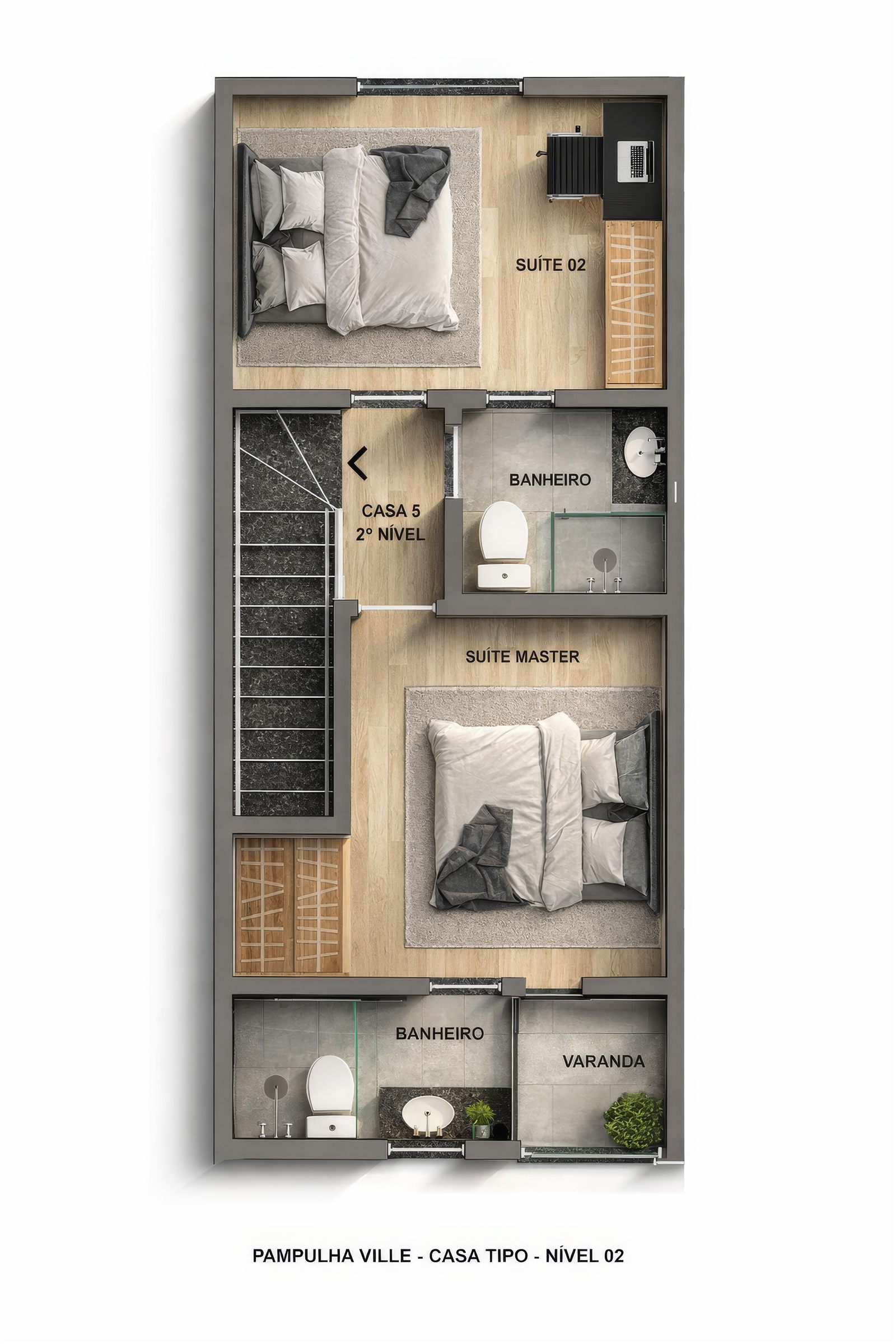 Planta Casa Tipo — pavimento 2