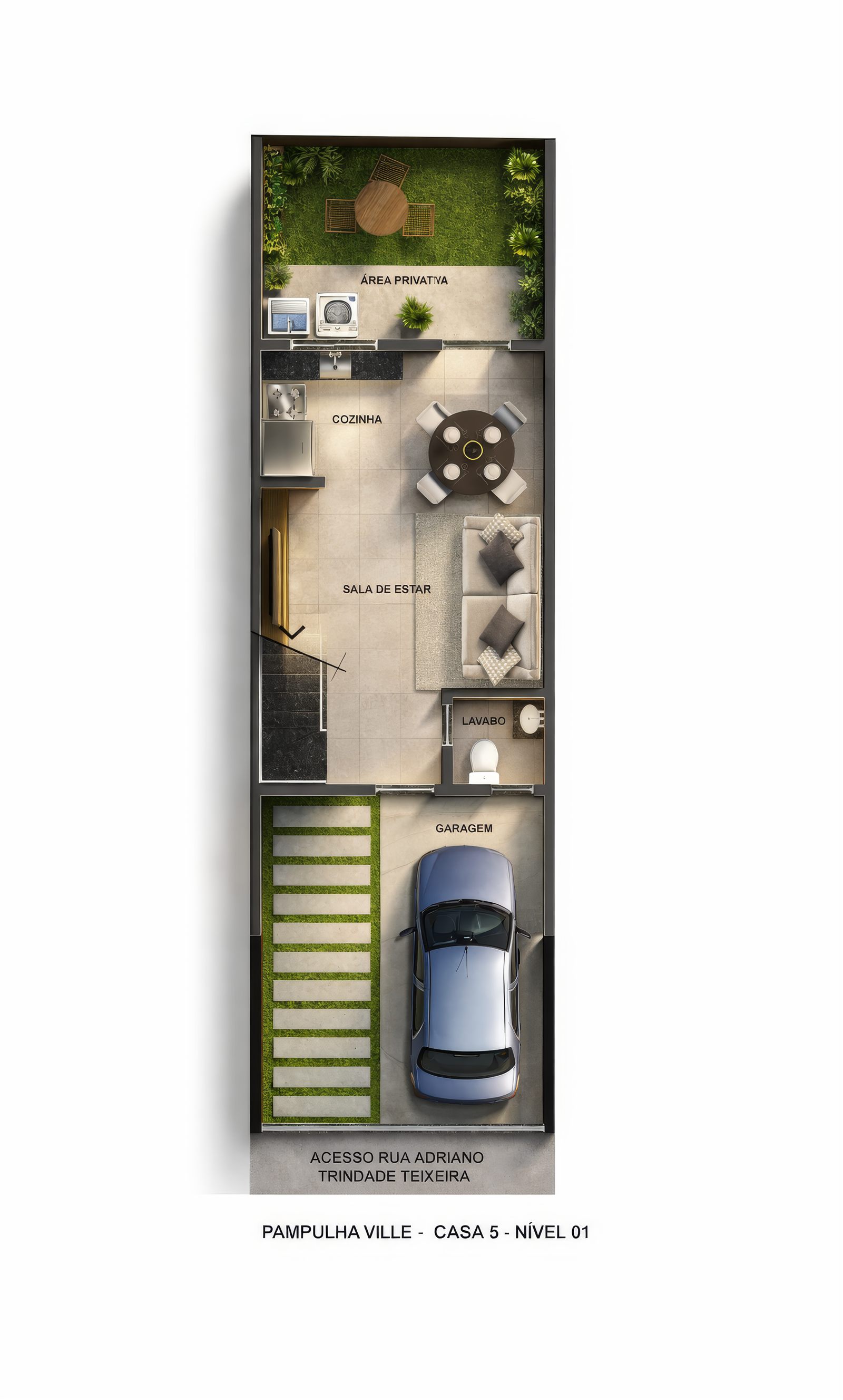 Planta Casa Tipo — pavimento 1